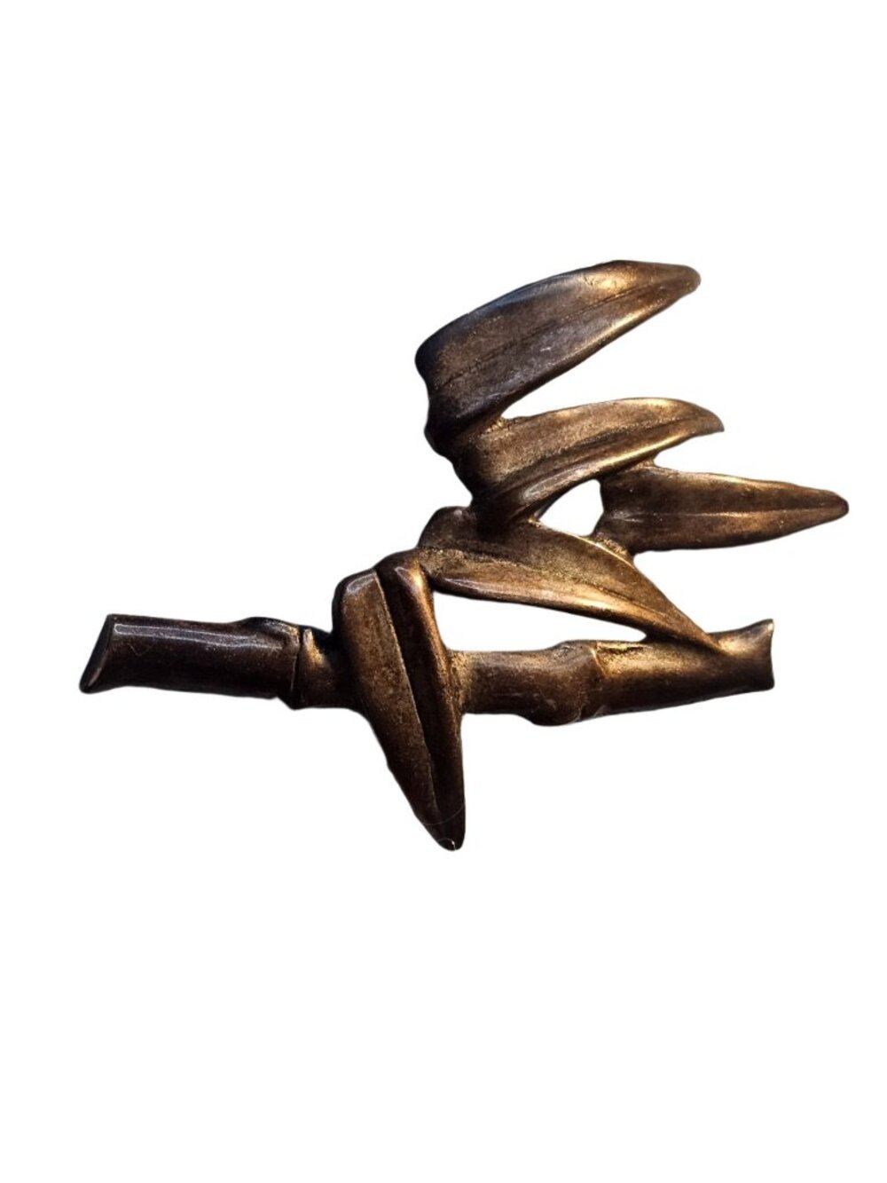 (31) Sterling Silver 925 Bamboo Branch Collectible Vintage Brooch